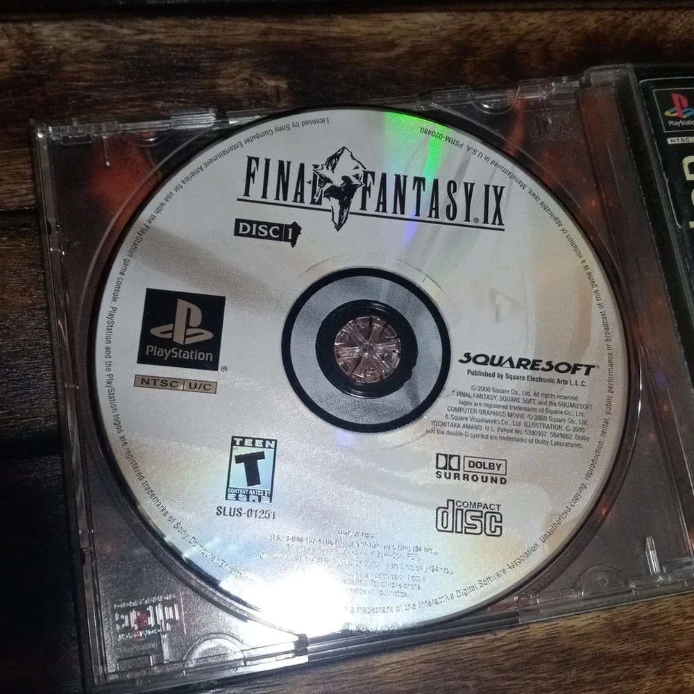 G-15 PS1 BLACK LABEL 4 DISC - FINAL FANTASY IX game